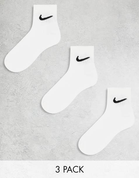 Nike Training Everyday Cushioned 3 pack ankle socks in white - view 1