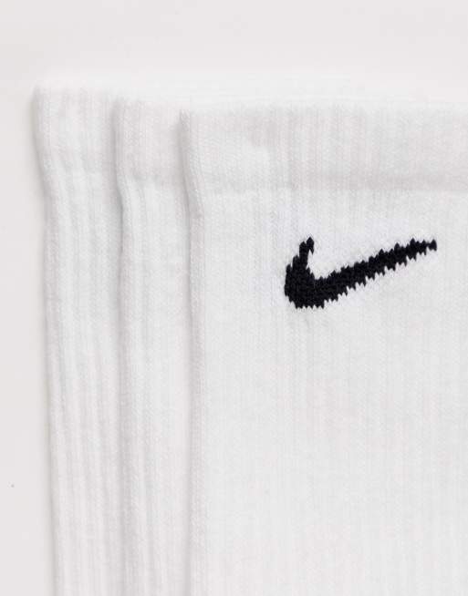 Nike Training Everyday Cushioned 3 pack crew sock in white, 2 of 3