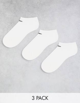 Everyday Cushioned 3 pack sneaker socks in white