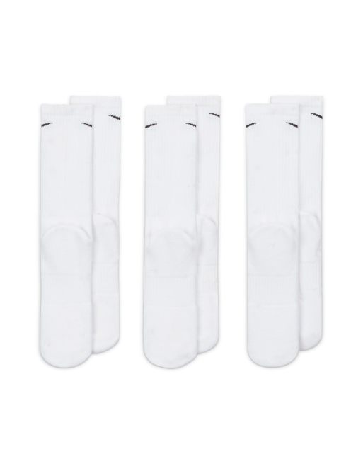 Nike Training – Everyday Cushioned – 3er-Pack Crew-Socken in Weiß, 4 von 4