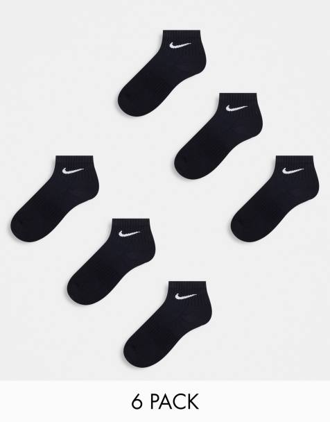 Nike Training Everyday Cushioned 6 pack ankle sock in black - view 1