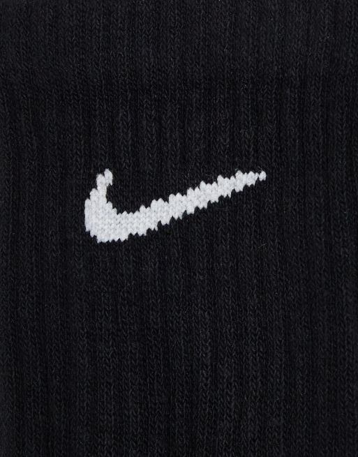 Nike Training Everyday Cushioned 6 pack crew sock in black, 4 of 4