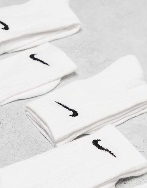 Nike Training Everyday Cushioned 6 pack crew sock in white, 2 of 4