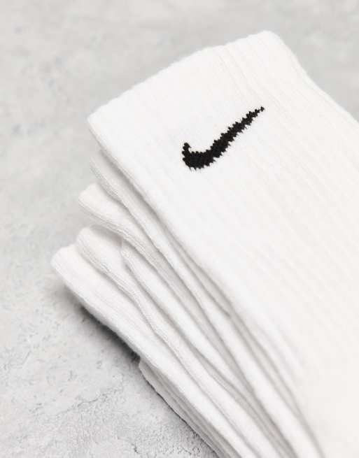 Nike Training Everyday Cushioned 6 pack crew sock in white, 3 of 4