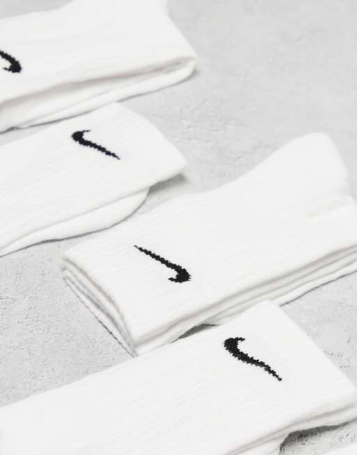 Nike Training Everyday Cushioned 6 pack crew socks in white, 2 of 4
