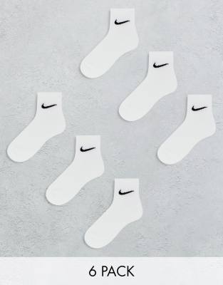 Nike Training - Everyday Cushioned - 6er-Pack Knöchelsocken in Weiß