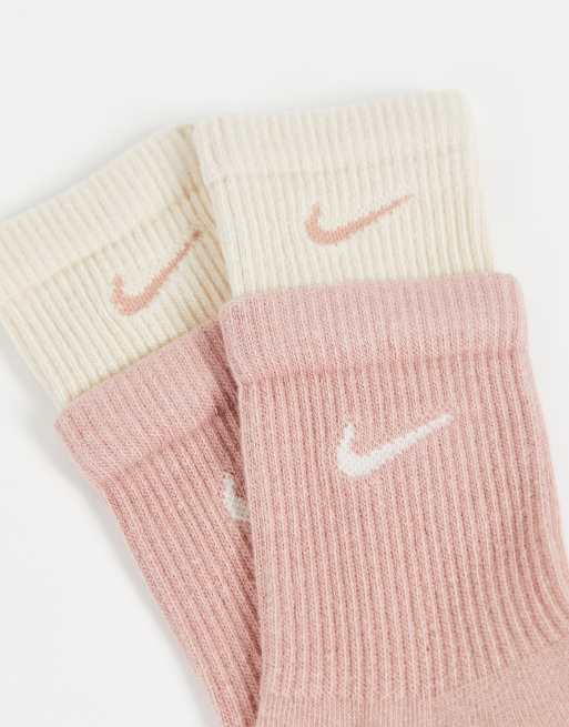 Nike Training Everyday Cushioned Chaussettes doubles Rose