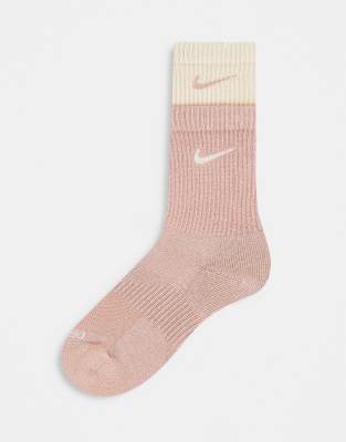 Black and cheap pink nike socks