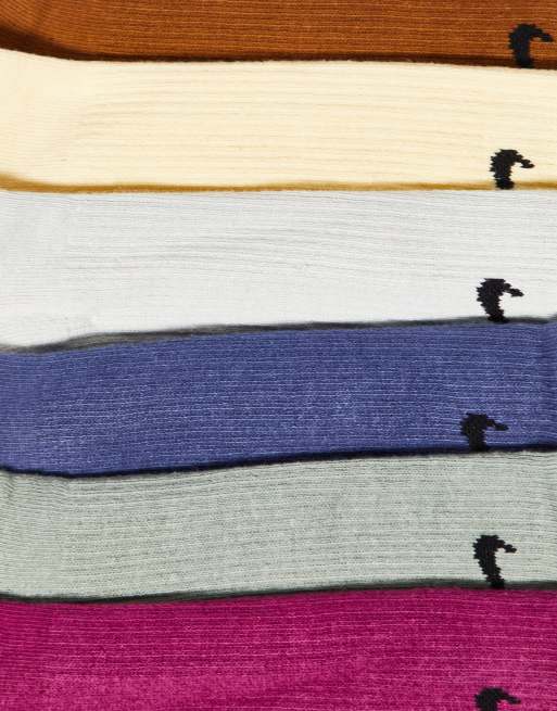 Nike Training Everyday Cushioned Plus 6 pack trainer socks in multi | ASOS