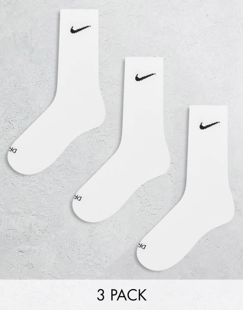 Nike Training – Everyday Cushioned Plus – Zestaw 3 par białych skarpetek do łydki - view 1