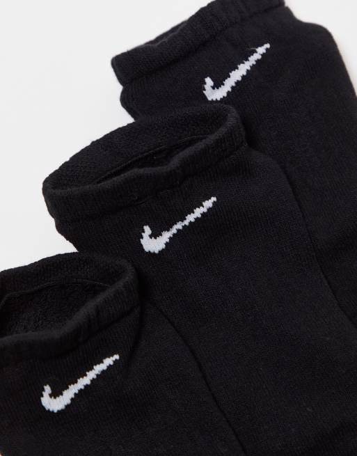 Nike Training - Everyday Cushioned - Set van 3 paar sportsokken in zwart, 4 van 4