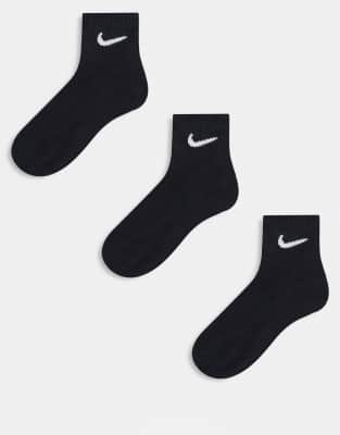 Nike Training Everyday Lightweight 3 pack ankle socks in black