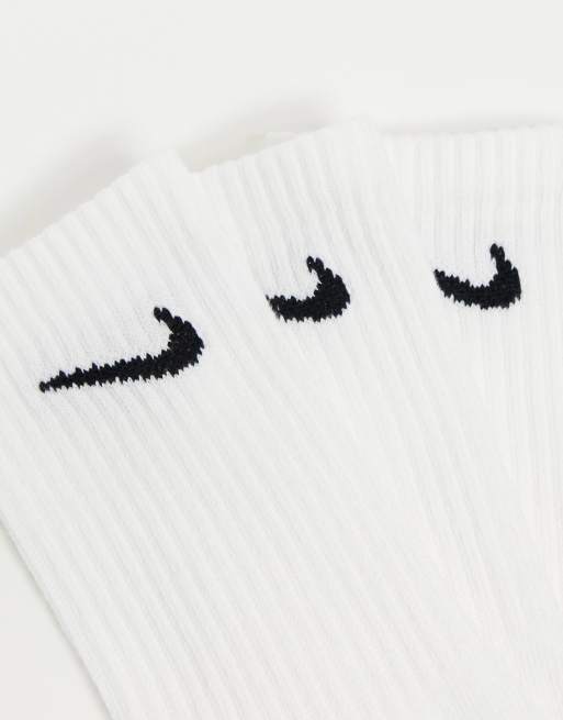 Nike Training Everyday Lightweight 3 pack crew socks in white, 2 of 4