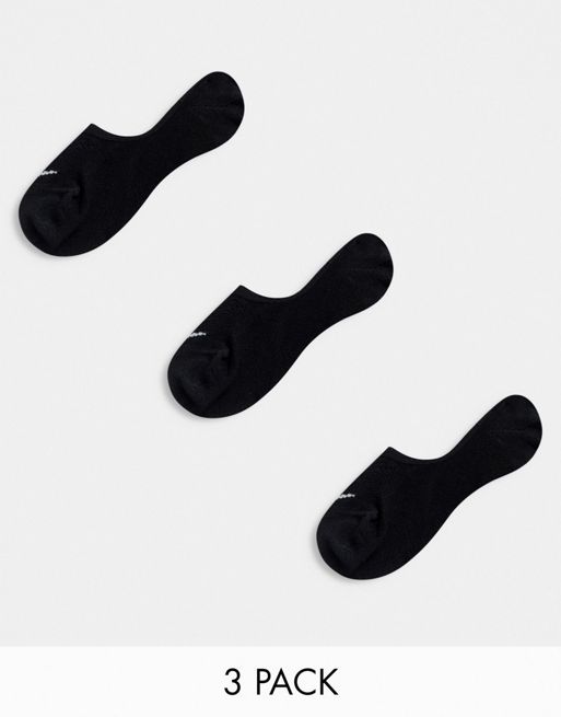Nike Training - Everyday Lightweight - Pakke med 3 par sorte unisex-sokker til sneakers