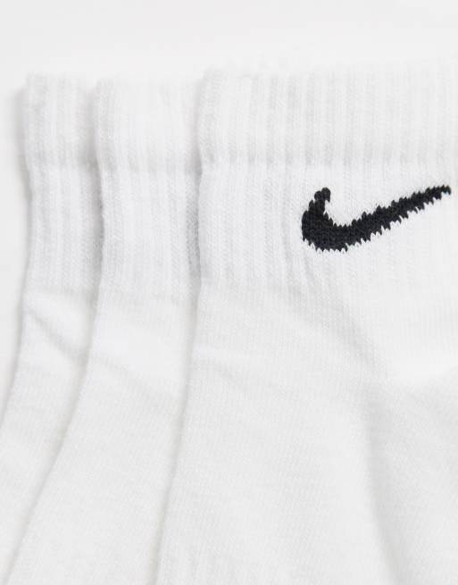 Nike Training – Everyday Lightweight – Zestaw 3 par białych skarpetek do kostki, 2 z 3