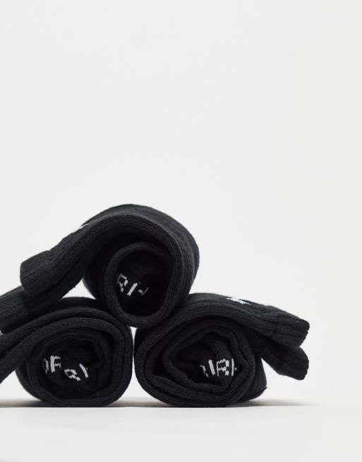 Nike Training Everyday Plus Cushioned 3-pack crew socks in black