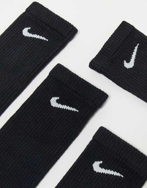 Nike Training Everyday Plus Cushioned 3-pack crew socks in black
