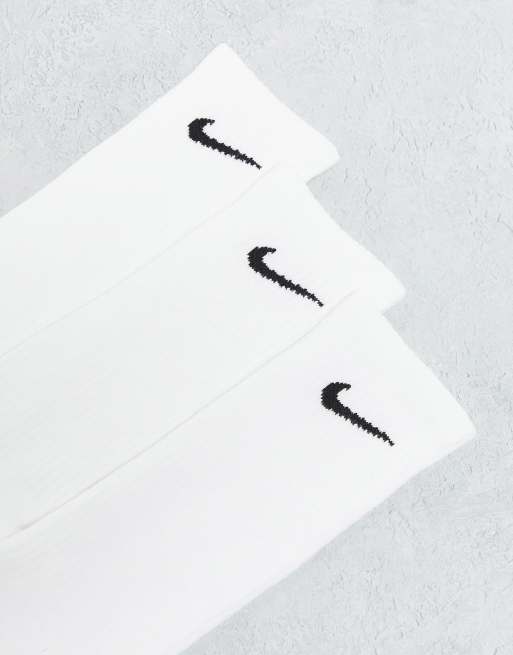Nike Training Everyday Cushioned Plus 3 pack crew socks in white