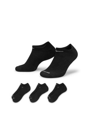 Everyday Plus Cushioned 3-pack sneaker socks in multi-Black