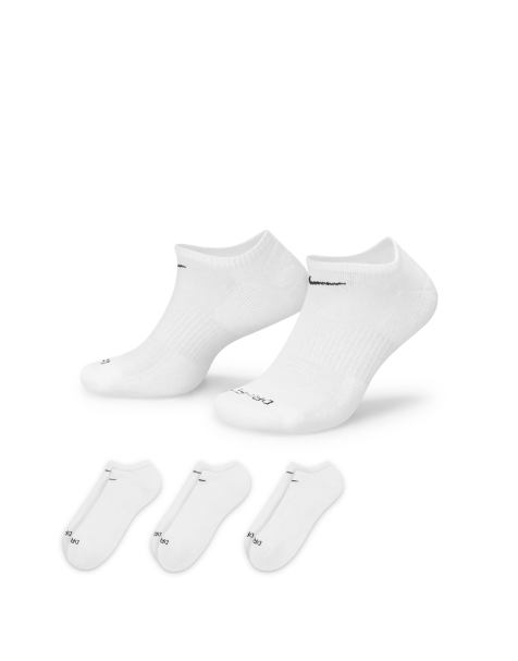 Nike Training Everyday Plus Cushioned 3-pack sneaker socks in white - view 1
