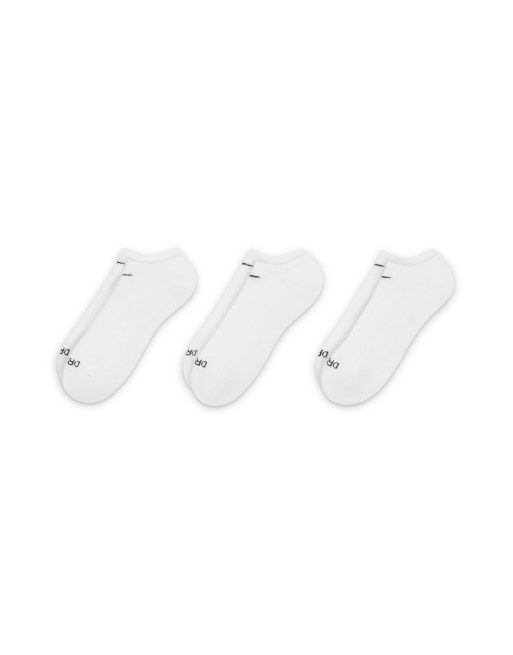 Nike Training Everyday Plus Cushioned 3-pack sneaker socks in white