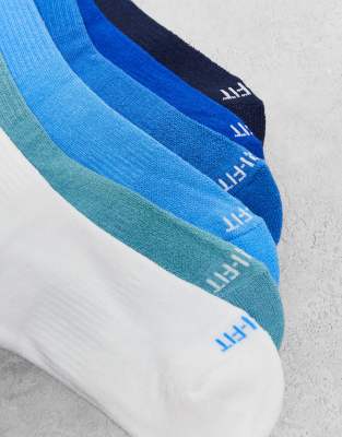 Nike Training Everyday Plus Cushioned 6-pack Crew Socks In Multi