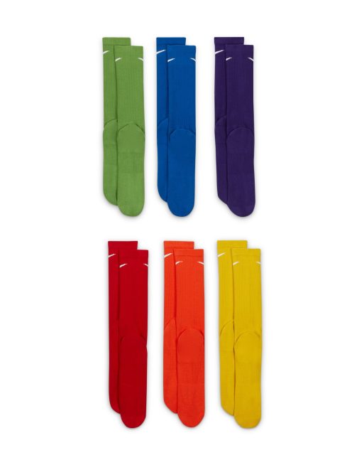 Nike Training Everyday Plus Cushioned 6 pack crew socks in multi ASOS