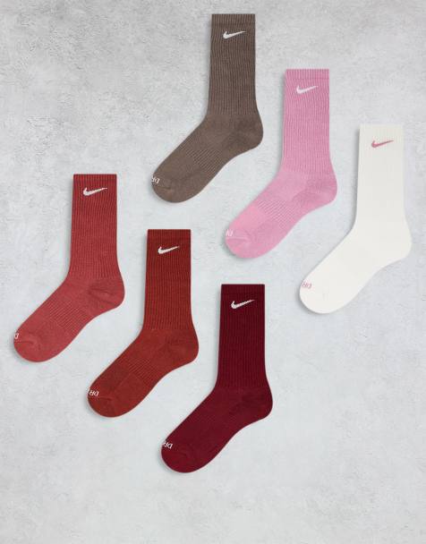 Nike Training Everyday Plus Cushioned 6 pack crew socks in multi - view 1