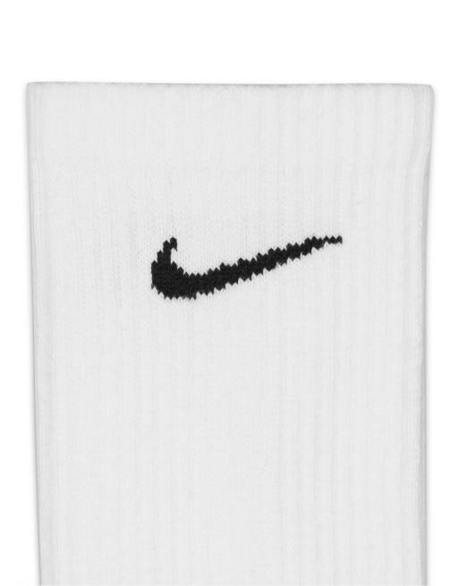 Nike Training Everyday Plus Cushioned 6 pack crew socks in white, black and gray