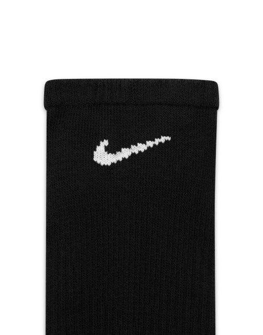 Nike Training Everyday Plus Cushioned 6-pack sneaker socks in black, 3 of 4