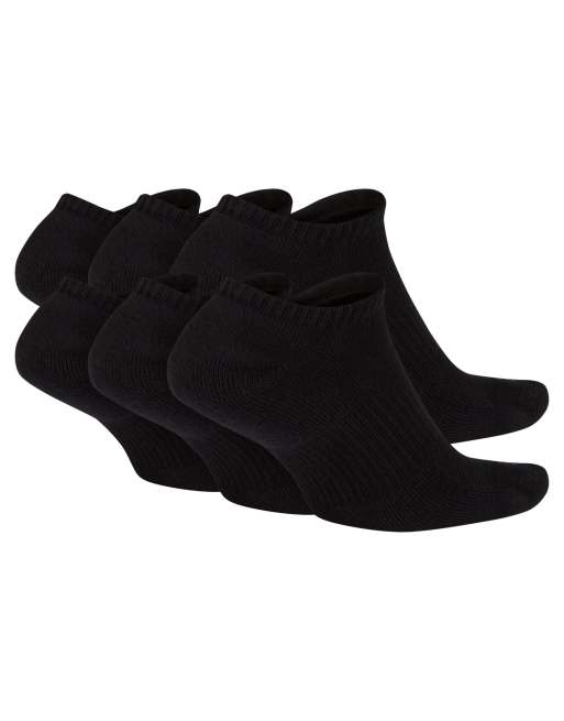 Nike Training Everyday Plus Cushioned 6-pack sneaker socks in black