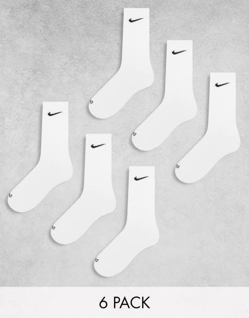 nike training everyday plus cushioned 6 pack unisex socks in multi