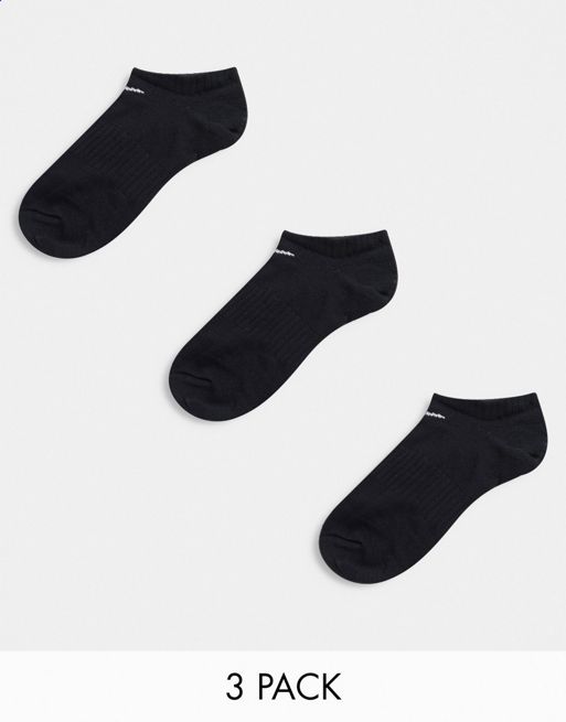 Nike Training - Everyday - Set van 3 paar lichtgewicht lage sokken in zwart