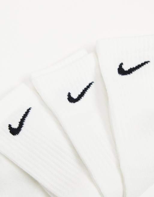 Nike Training – Everyday – Vita, lätta sportstrumpor, 3-pack, 3 av 4