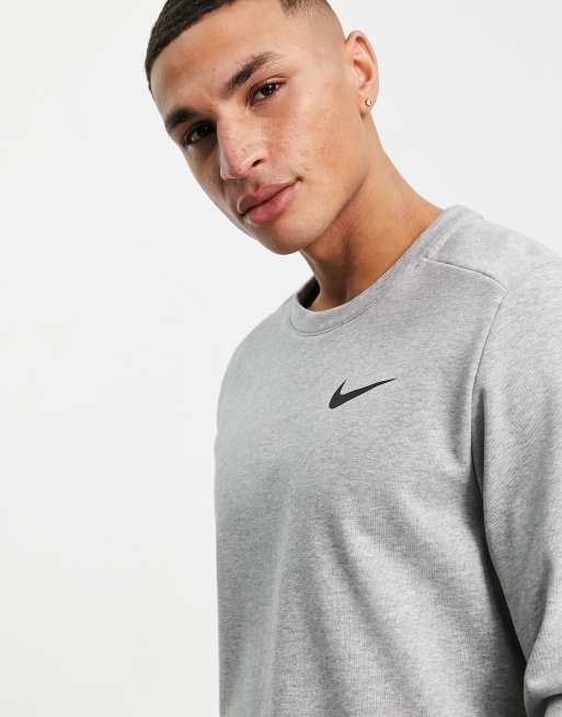 Nike Training - Felpa girocollo grigia, 3 di 4