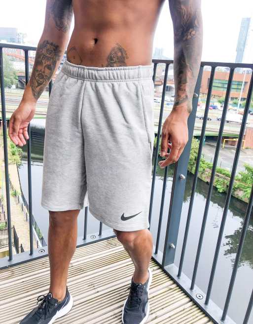 Mens nike store grey fleece shorts