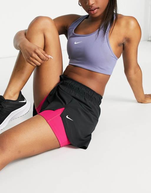 Nike training flex 2 store in 1 shorts in black