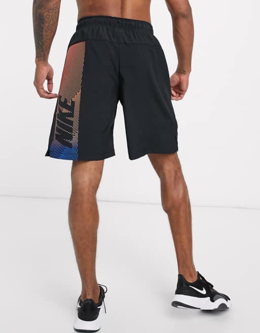 Nike Training Flex 2.0 Short met groot logo in zwart ASOS