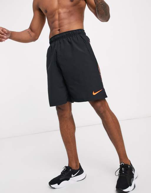 sutil Estrecho Cuaderno Nike Training Flex 2.0 shorts with large logo in black | ASOS