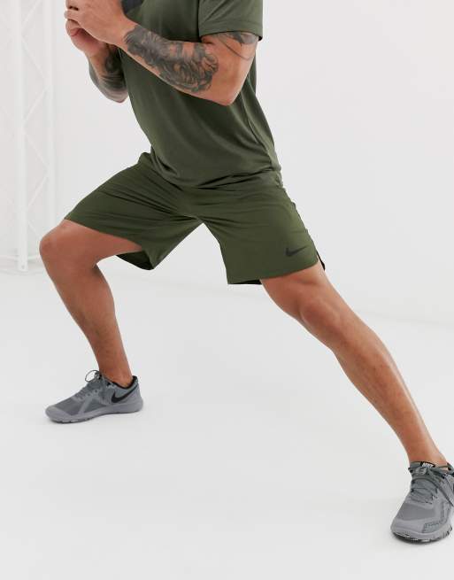 Nike Training 2.0 woven shorts in khaki |