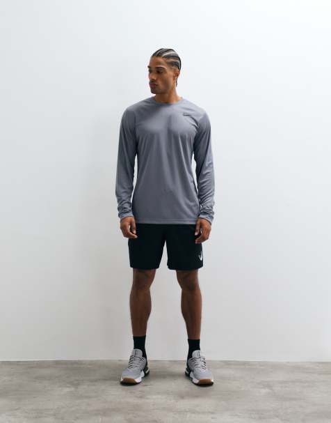 Nike Training Flex Dri-FIT långärmad t-shirt i grått - view 1