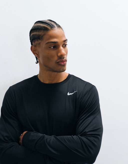 Nike Training Flex Dri-FIT T-shirt a maniche lunghe nera, 5 di 5