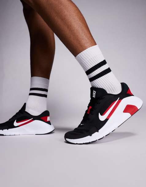 Nike Training Flex sneakers in black and red - view 1