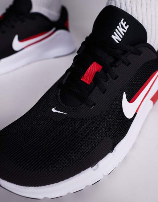 Nike Training Flex sneakers in black and red, 4 of 5