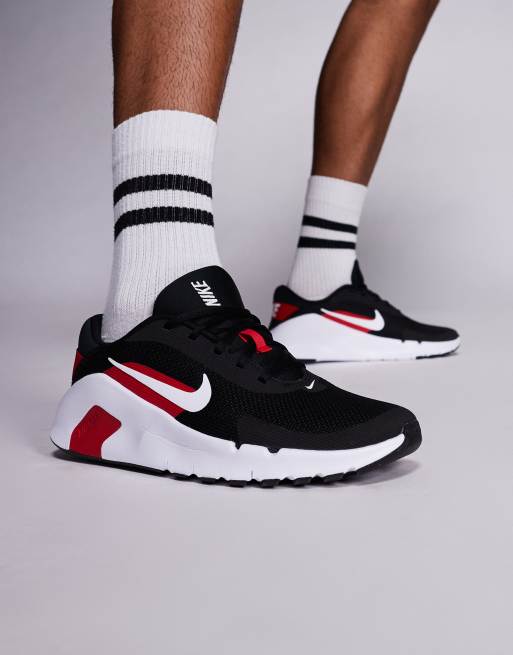 Nike Training Flex sneakers in black and red, 5 of 5