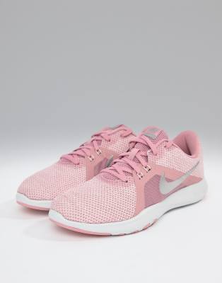 nike training flex trainers in pink