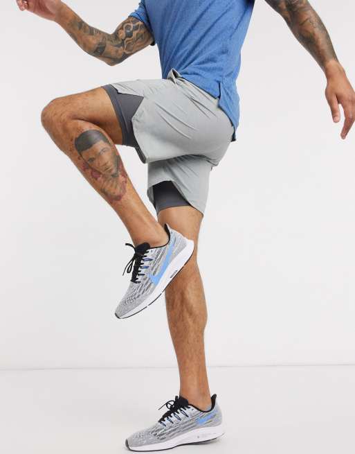 Nike flex 2025 stride shorts grey