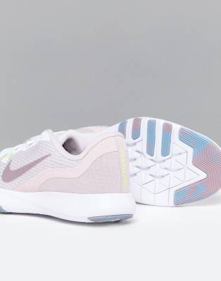 nike training flex trainer 7 in white and pink