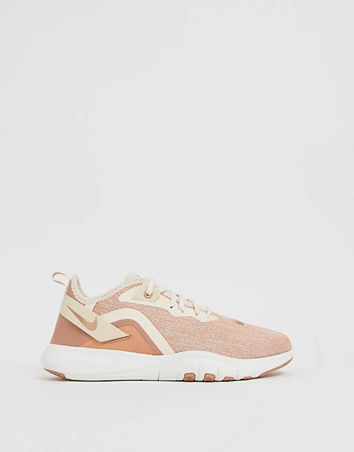 Nike Training Flex Trainers In Rose Gold