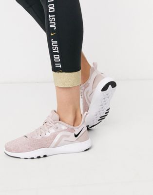 nike black and rose gold trainers